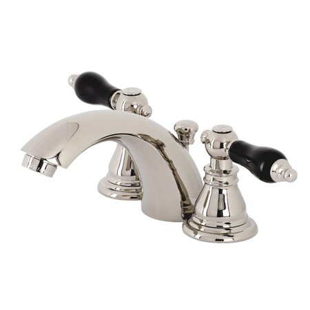 Kingston Brass KB956AKLPN Duchess Widespread Bathroom Faucet W/ Plastic Pop-Up, Nickel KB956AKLPN